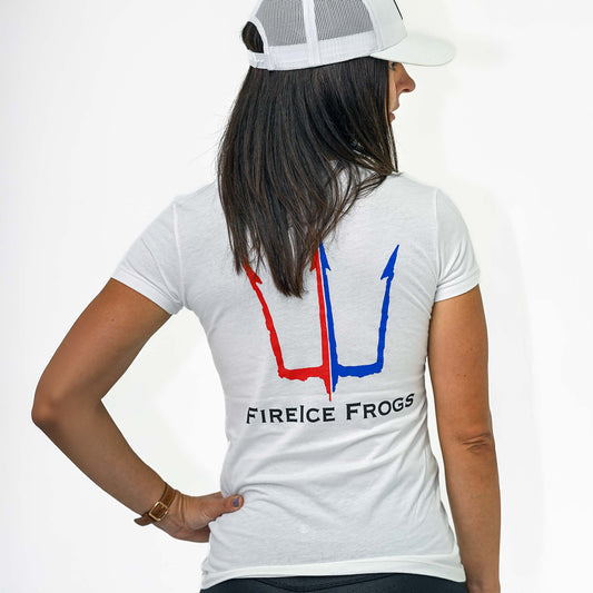 Ladies V-neck T (Color Logo)